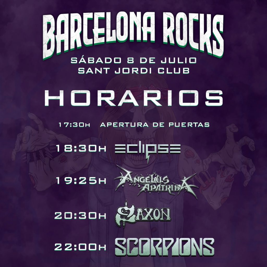 barcelona rocks horarios